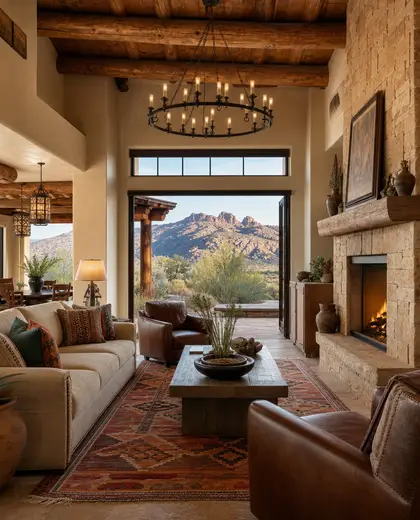 southwestern home — main hall (mountain)