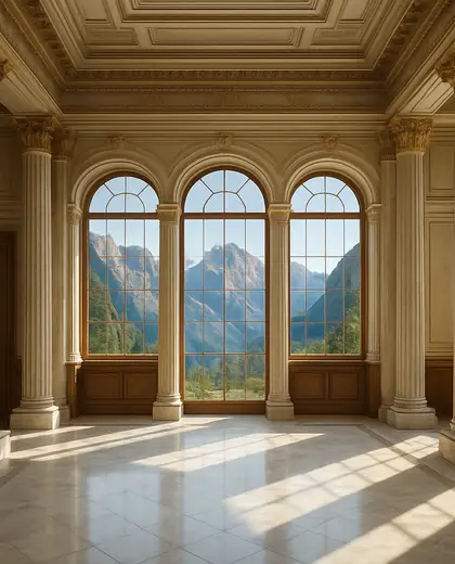 neoclassical house — main hall (mountain)