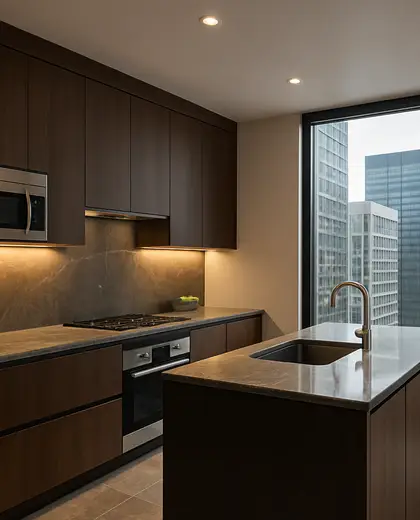 contemporary house — kitchen (urban)