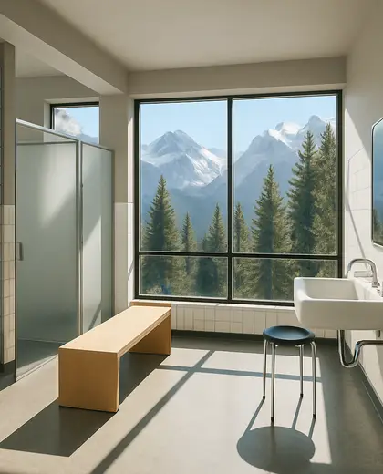 bauhaus theater — rest room (alpine)