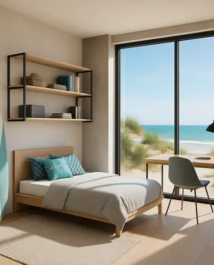 modern house — youth room (beach)