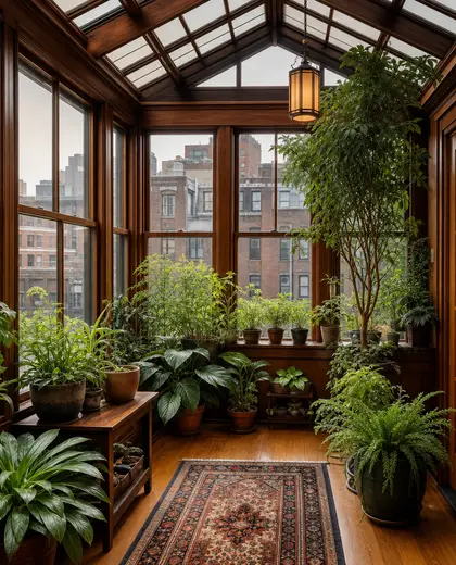 craftsman indoor garden — winter garden (urban)