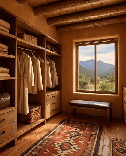 southwestern hotel — walk in closet (mountain)