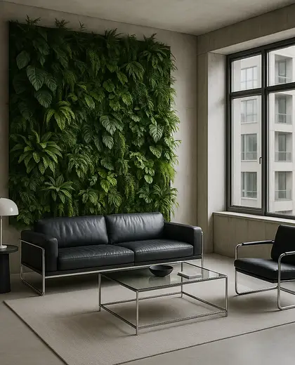 bauhaus vertical garden — living room (urban)
