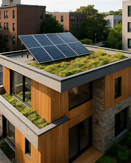 sustainable house — roof (urban)