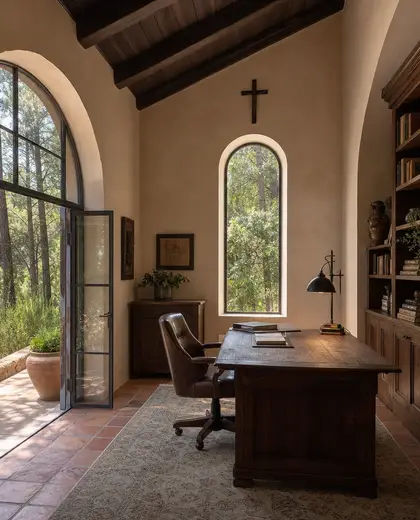 mediterranean church — home office (forest)