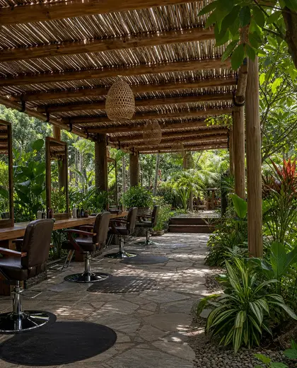tropical salon — pergola (tropical)