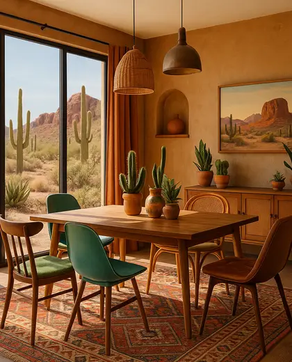 eclectic condo — dining room (desert)