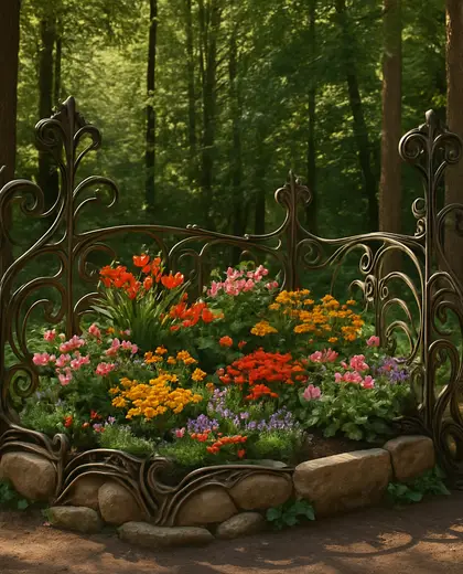 art nouveau home — flower bed (forest)