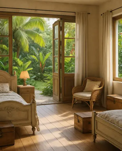 vintage garden — childrens bedroom (tropical)