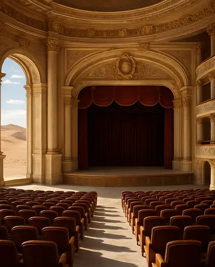 neoclassical theater — main hall (desert)