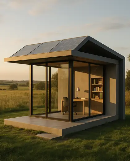 futuristic backyard — study (rural)