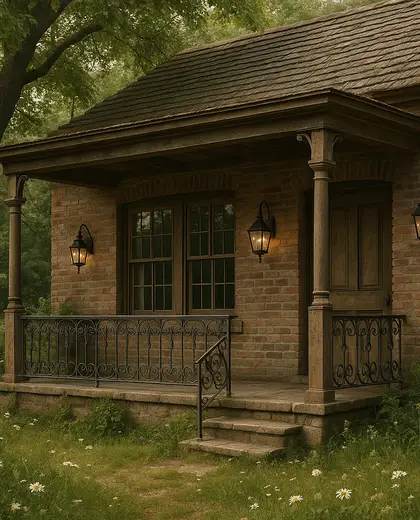 vintage facade — family room (rural)
