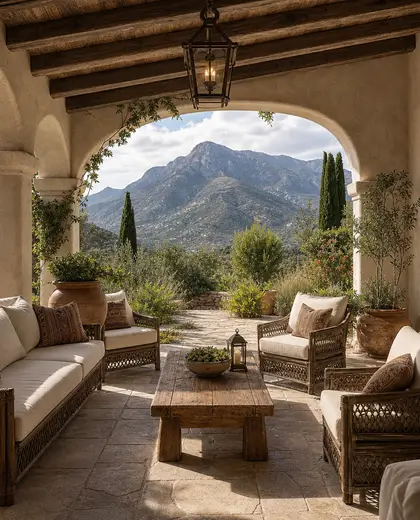 mediterranean backyard — room (mountain)