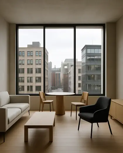 minimalist house — room (urban)