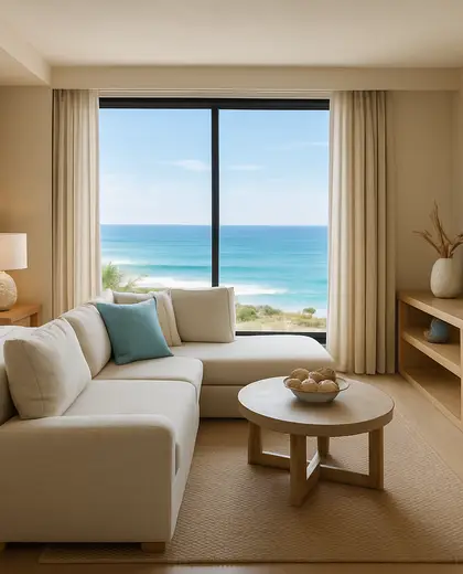 contemporary hotel — family room (coastal)