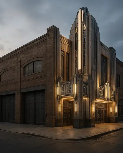 art deco theater — warehouse (urban)