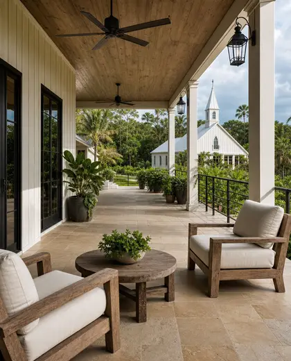farmhouse church — terrace (tropical)