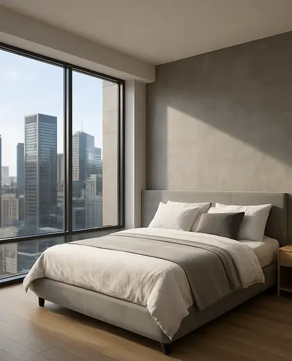 contemporary building — bedroom (urban)