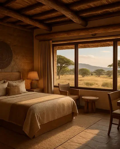 rustic hotel — room (savanna)