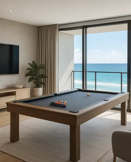 modern condo — game room (beach)
