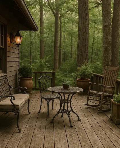 vintage home — deck (forest)
