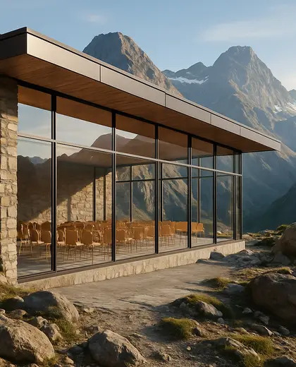 modern building — conference hall (mountain)