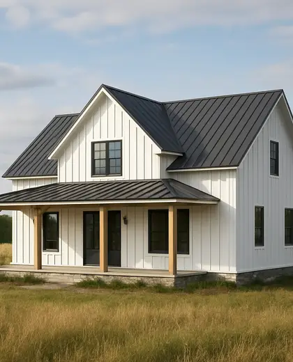 contemporary farmhouse — roof (rural)