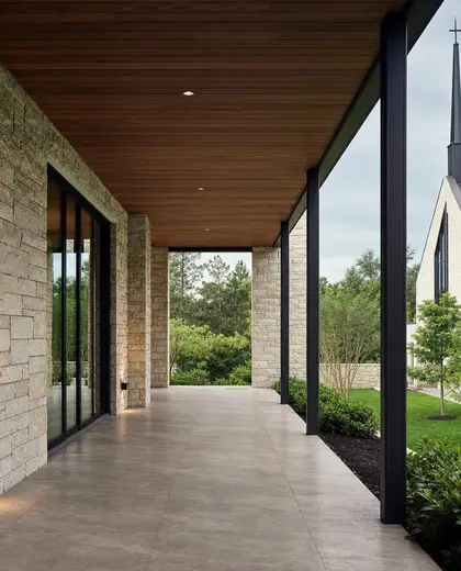 modern church — veranda (space)