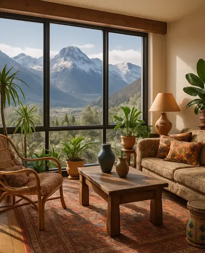 eclectic condo — sunroom (mountain)