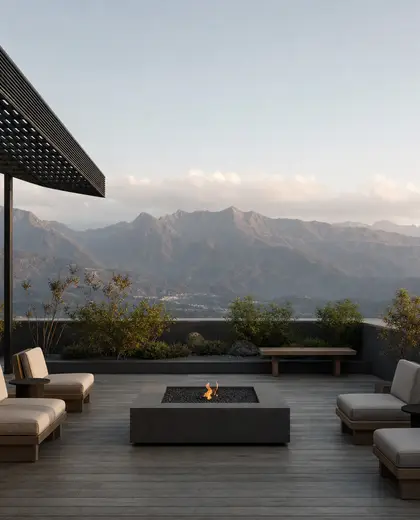japandi public space — roof (mountain)