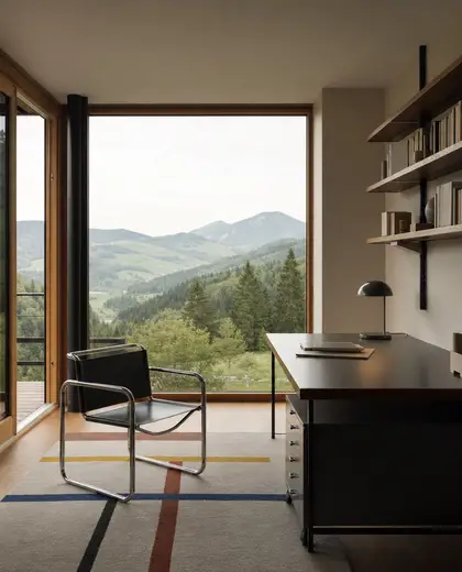 bauhaus apartment — study (rural)