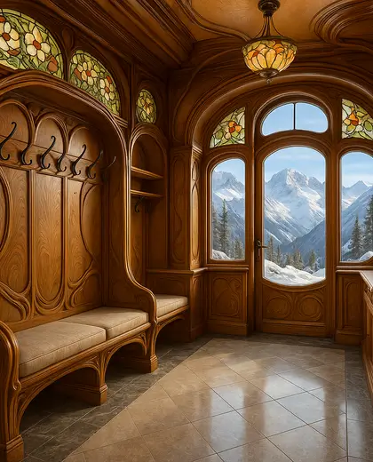 art nouveau penthouse — mud room (alpine)