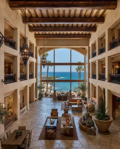 southwestern hotel — atrium (ocean)