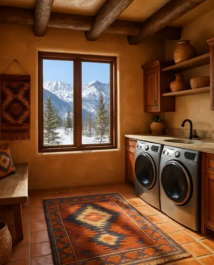 southwestern salon — laundry room (alpine)