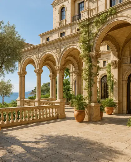 renaissance hotel — patio (coastal)