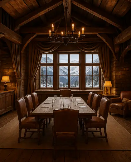 rustic theater — meeting room (alpine)