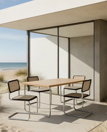 bauhaus yard — informal dining room (beach)