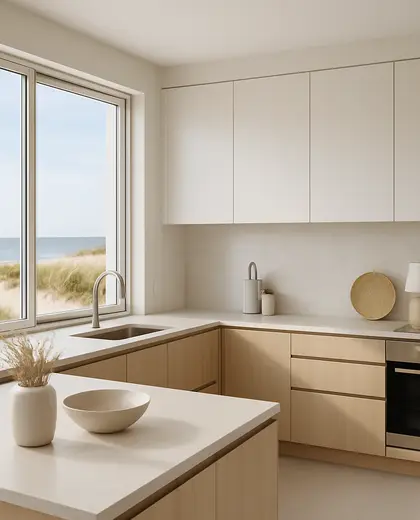 minimalist house — kitchen (beach)