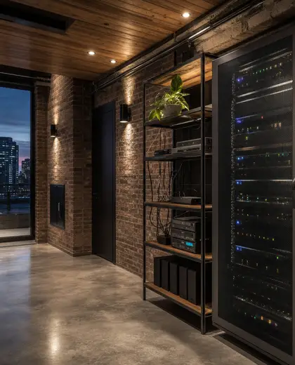 eclectic condo — server room (urban)