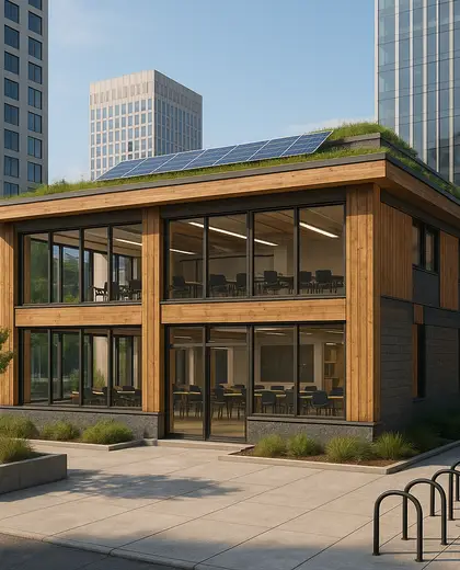 sustainable building — training room (urban)