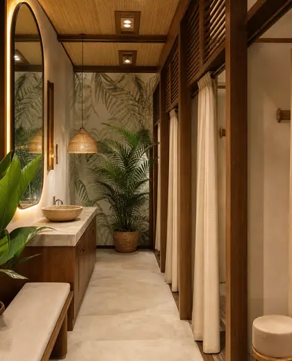 tropical store — dressing room (space)