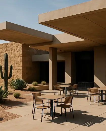 modern theater — patio (desert)