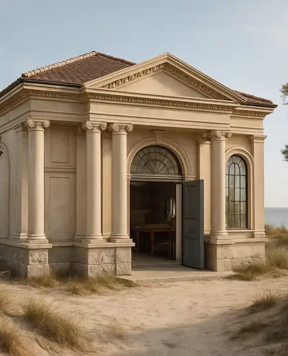 neoclassical house — workshop (coastal)