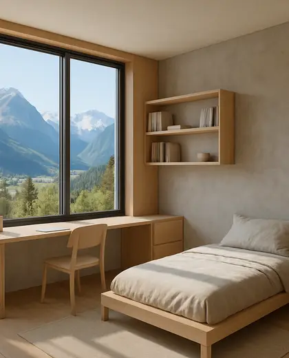 minimalist home — youth room (mountain)