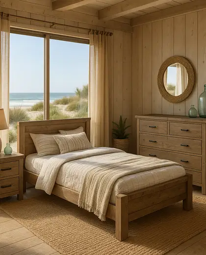 rustic yard — youth bedroom (beach)