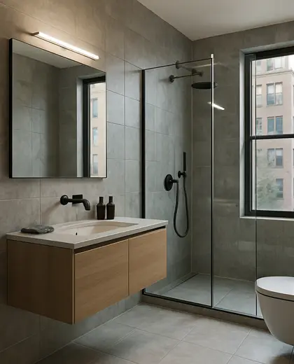 modern house — bathroom (urban)