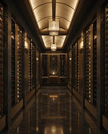 art deco public space — wine cellar (urban)