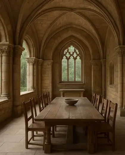 renaissance church — dining room (forest)