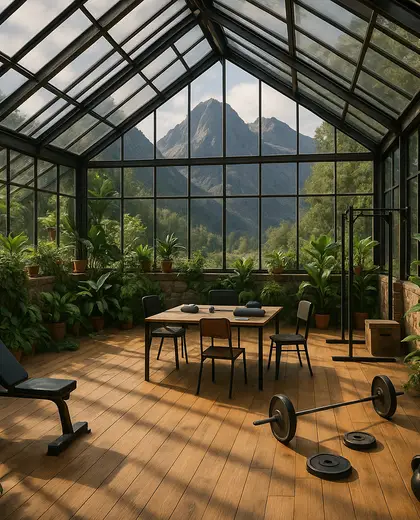 eclectic greenhouse — training room (mountain)